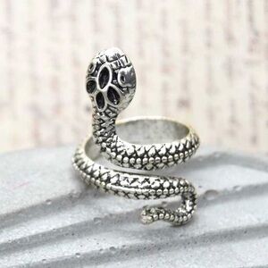 Edgy Snake Wrap Ring
